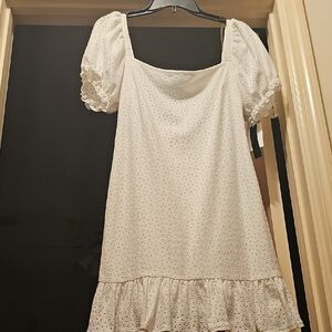 Kohl's White Eyelet Dress